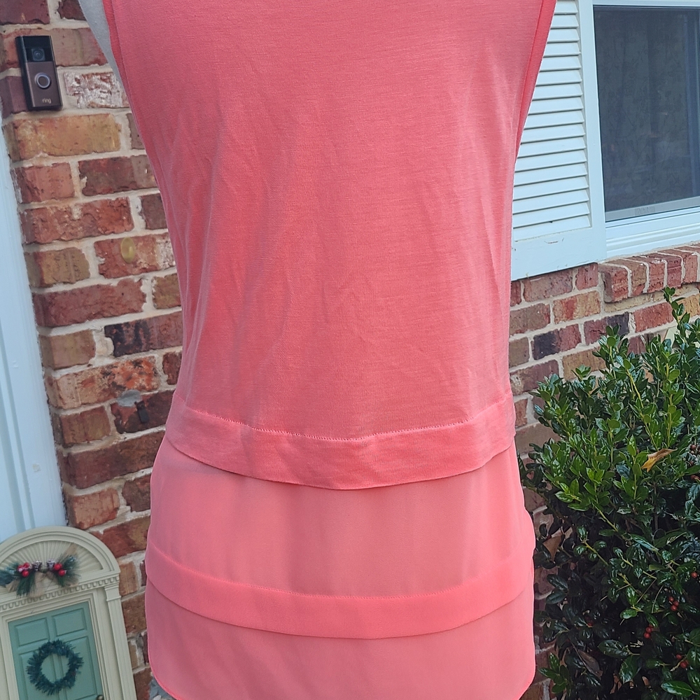 Michael Kors Coral Sleeveless Top